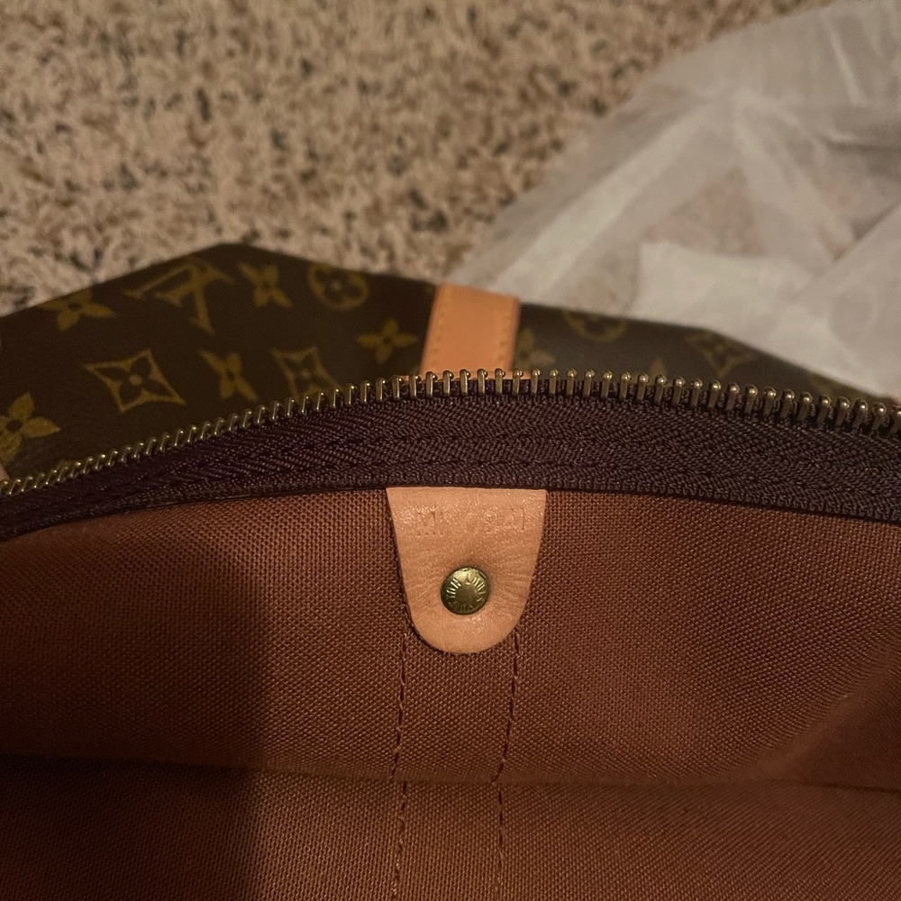 Authentic Monogram Brown Louis Vuitton Keepall 60… - image 4
